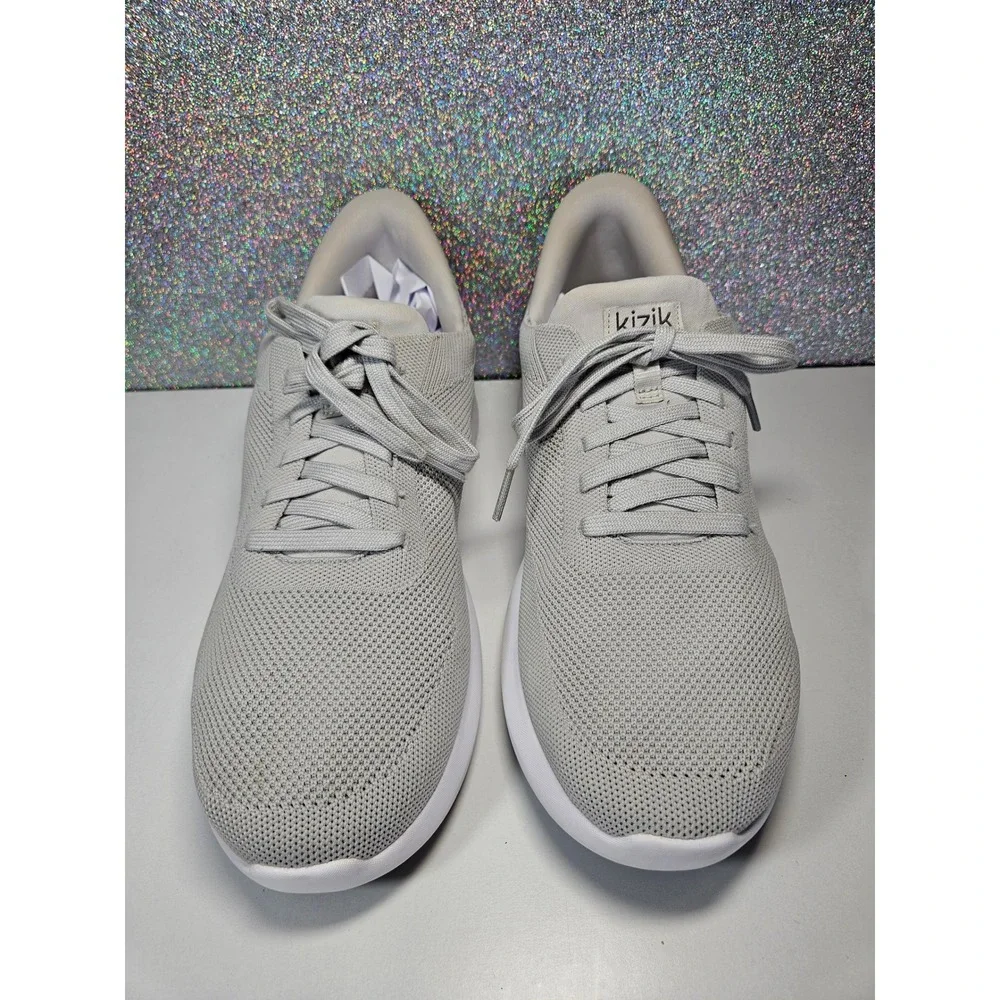 KIZIK Lima Hands-Free Grey Knit Slip On Sneakers Mens 10.5 Womens 12